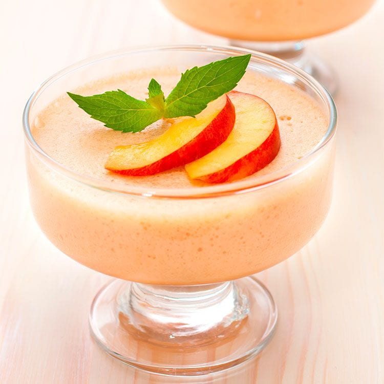 'Mousse' de melocotón