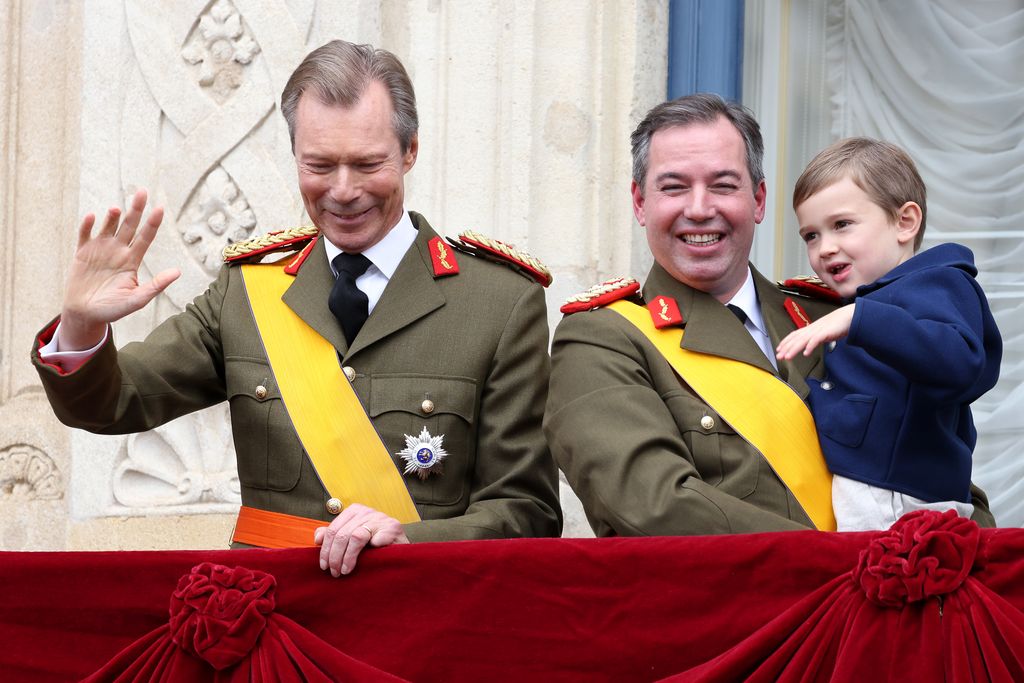 Enrique, Guillermo y Charles de Luxemburgo, tres generaciones juntas