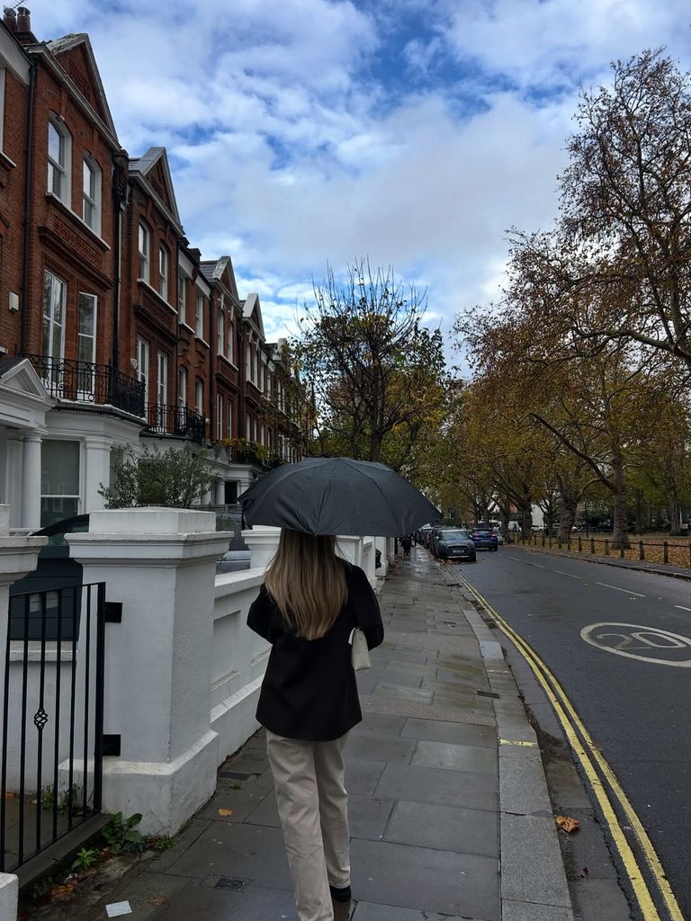 Un abrigo marrón y 3 looks para recorrer Londres de la mano de Daniela Figo