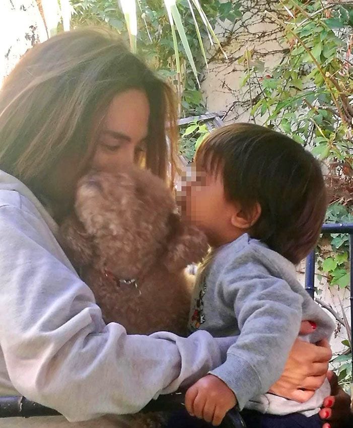 Tamara Falcó con su sobrino, Miguel, el hijo mayor de Ana Boyer y Fernanddo Verdasco, que es su ahijado