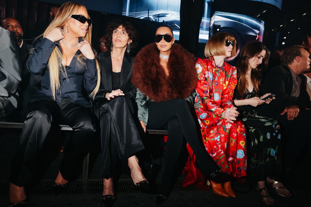 Mariah Carey, Kim Kardashian y Anna Wintour en el Gucci 2027 Cruise Show.