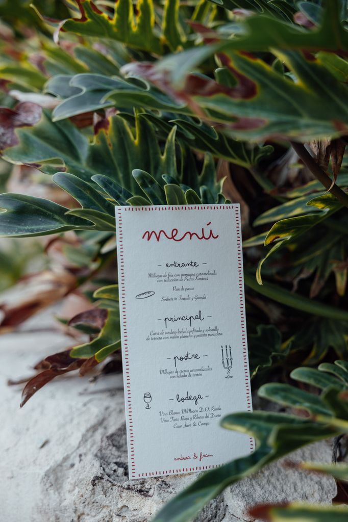 Minuta de boda