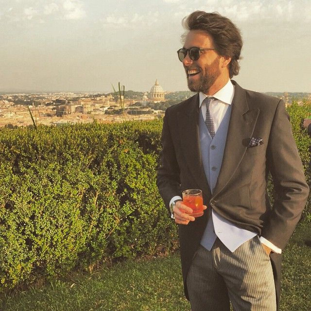 Javier Ungría durante una boda en Roma