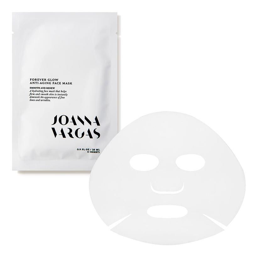 sheet mask para el rostro forever glow de joanna vargas