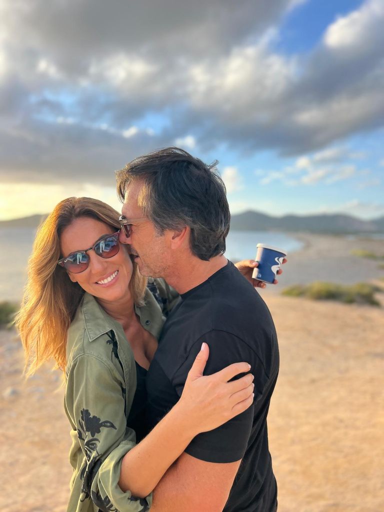 Verónica y el padre de sus dos hijas, Andrés