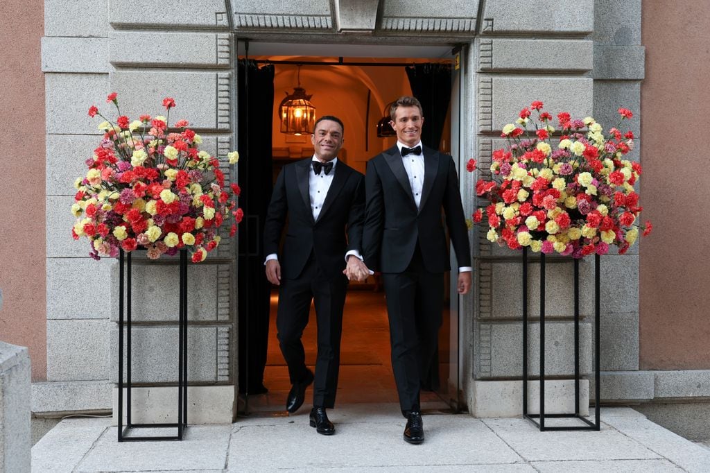Antonio Rossi and Hugo Fuertes, tras darse el 'sí, quiero'