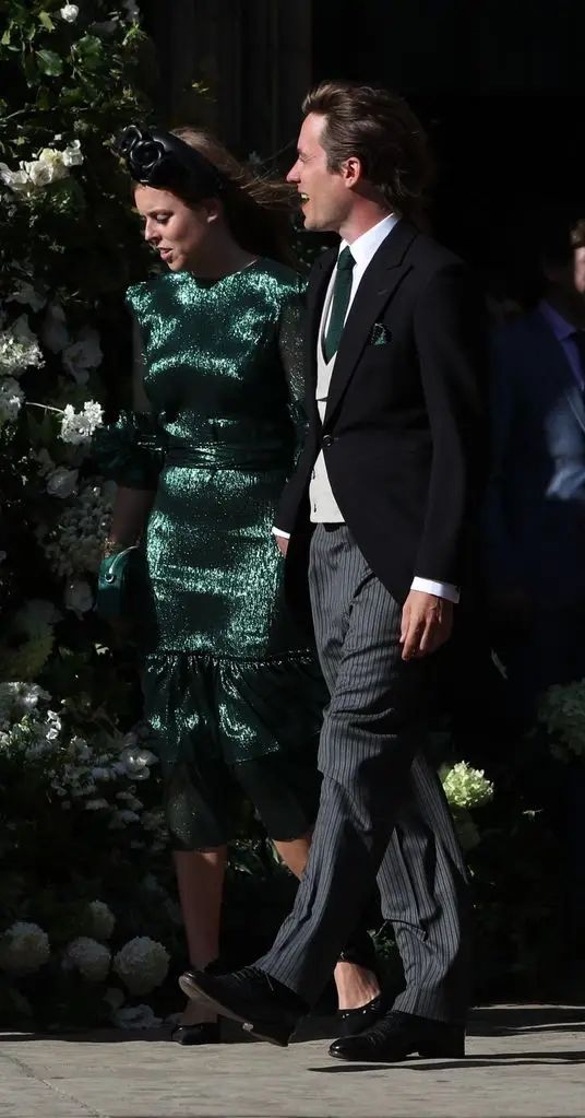 Beatriz lució este vestido verde de The Vampire's Wife, que ayudó a dar a conocer la marca