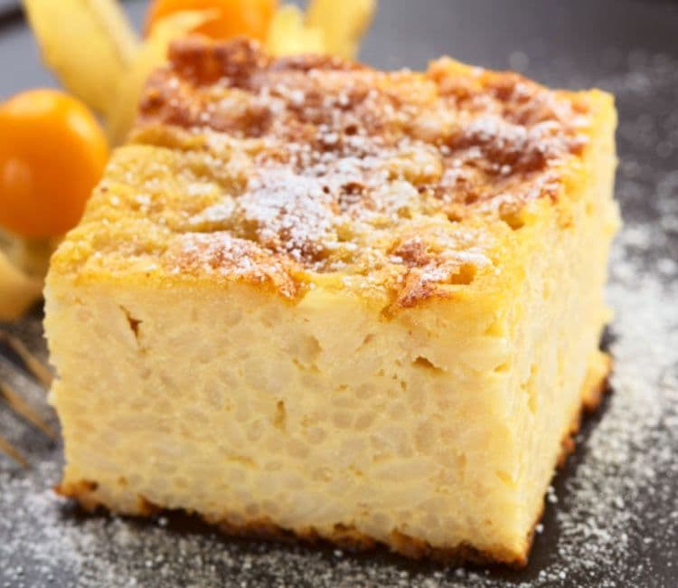 Pastel de arroz con leche