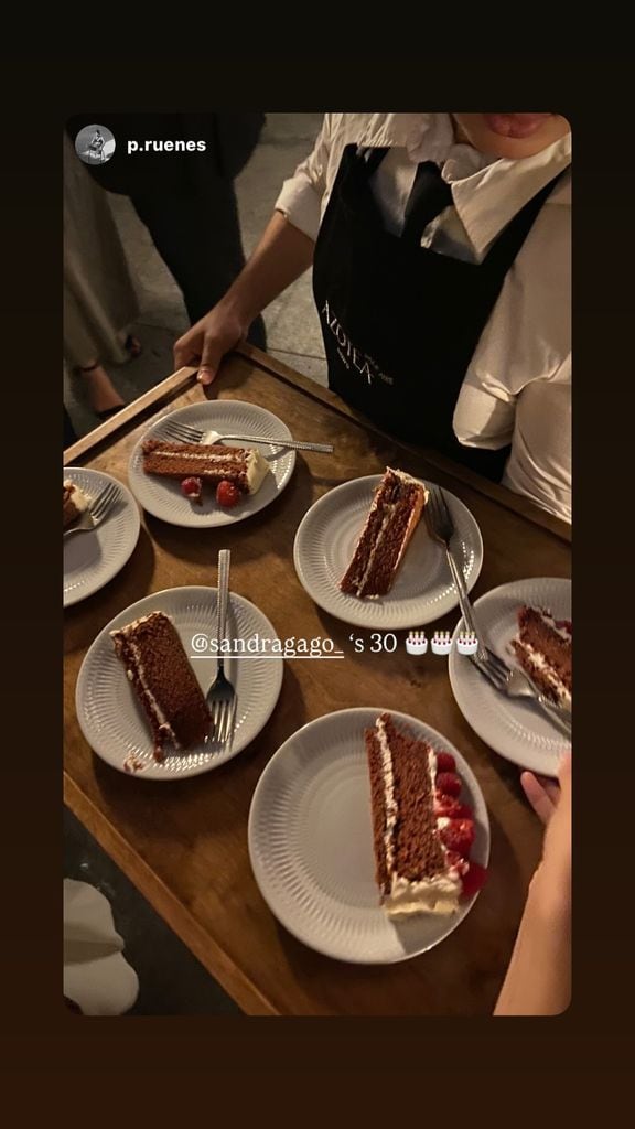 La tarta de cumpleaños de los 30 de Sandra Gago