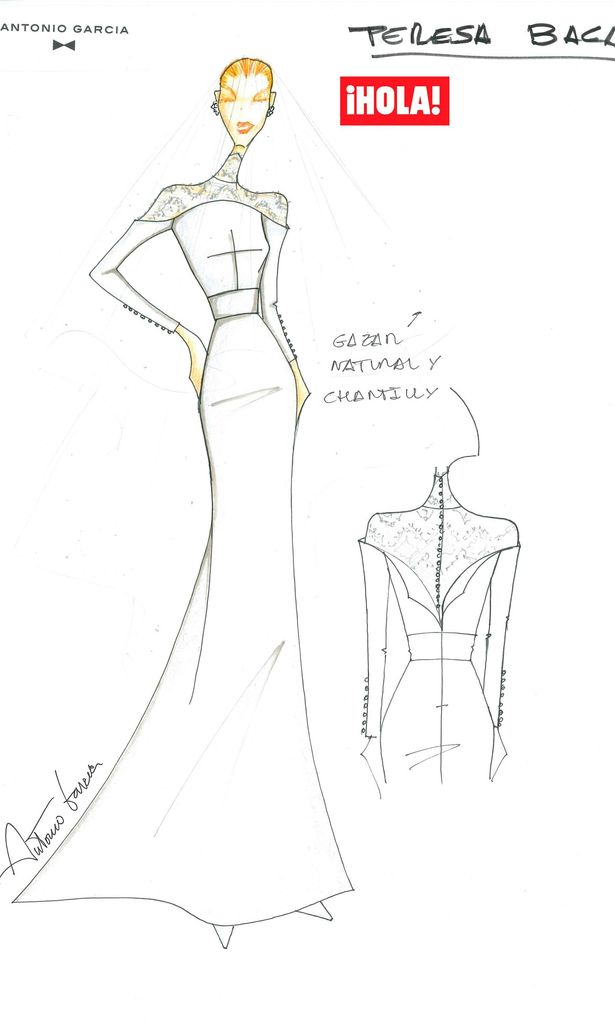 PRIMER VESTIDO DE NOVIA TERESA BACA