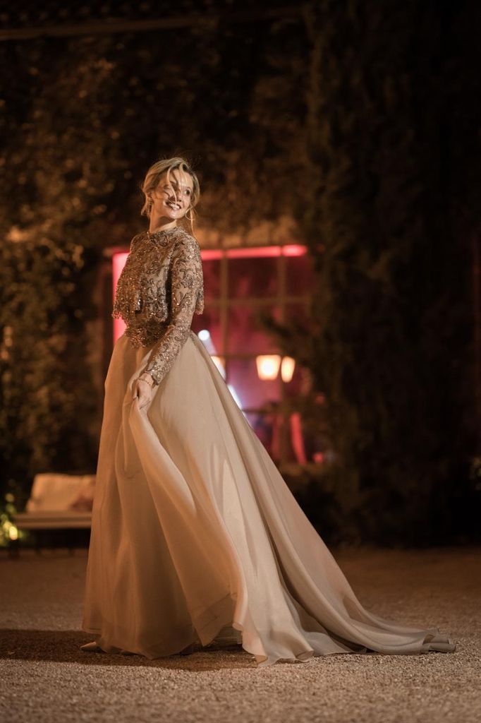 Segundo vestido que lució Meritxell Fernández Cevitje en día de su boda