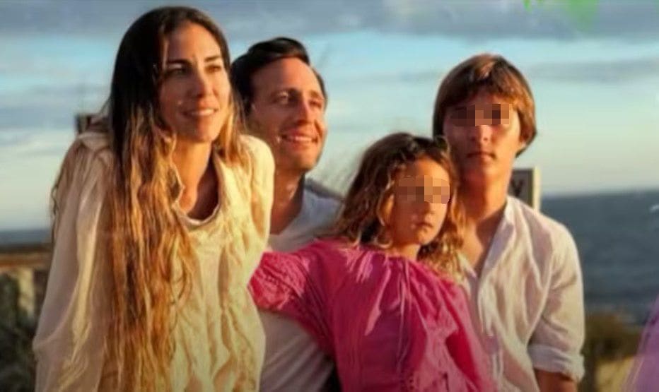 Tomás Yankelevich y Sofía Reca con sus hijos Inti y Mila