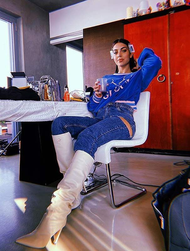 Georgina Rodríguez retoma el trabajo tras superar la gripe con ganas y mucho humor