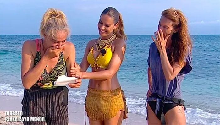 Ana María Aldón, Lara Álvarez y Elena Rodríguez en Supervivientes
