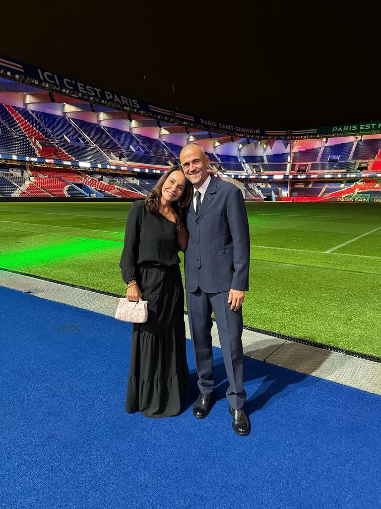 Luis Enrique y su mujer Elena Cullell