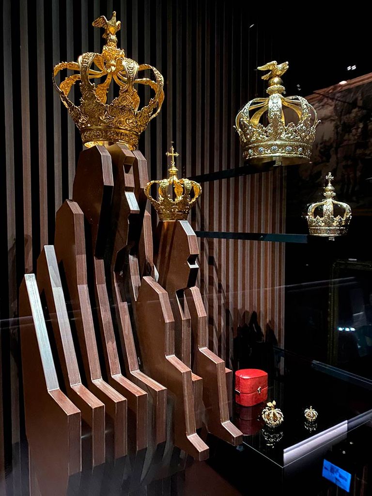 Coronas en el Museo del Tesoro Real de Lisboa