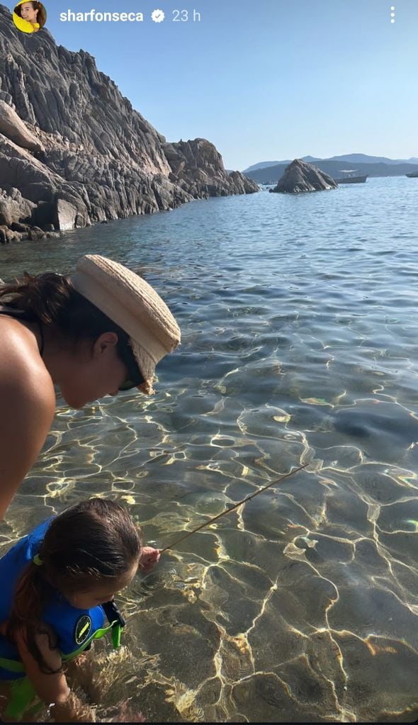 Sharon ha pasado tiempo de calidad con Blu en estas vacaciones.