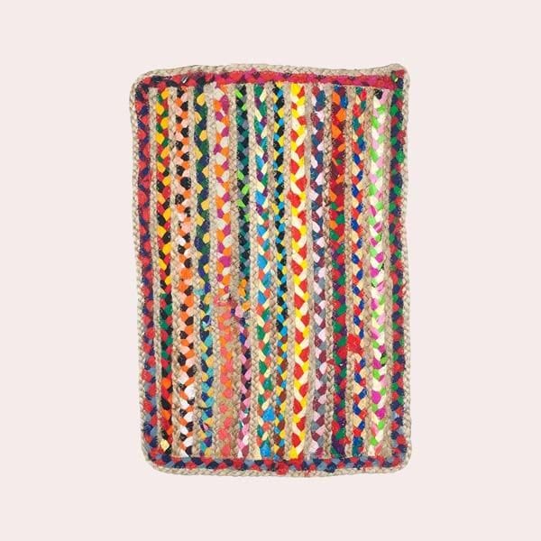 alfombra multicolor yute