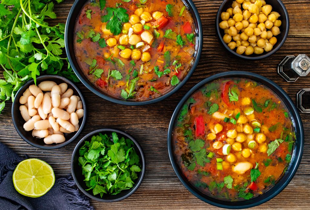 Legumbres y verduras, combinación ganadora. 