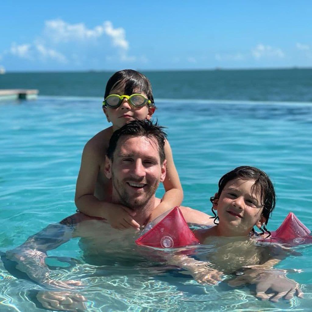leo messi y sus hijos