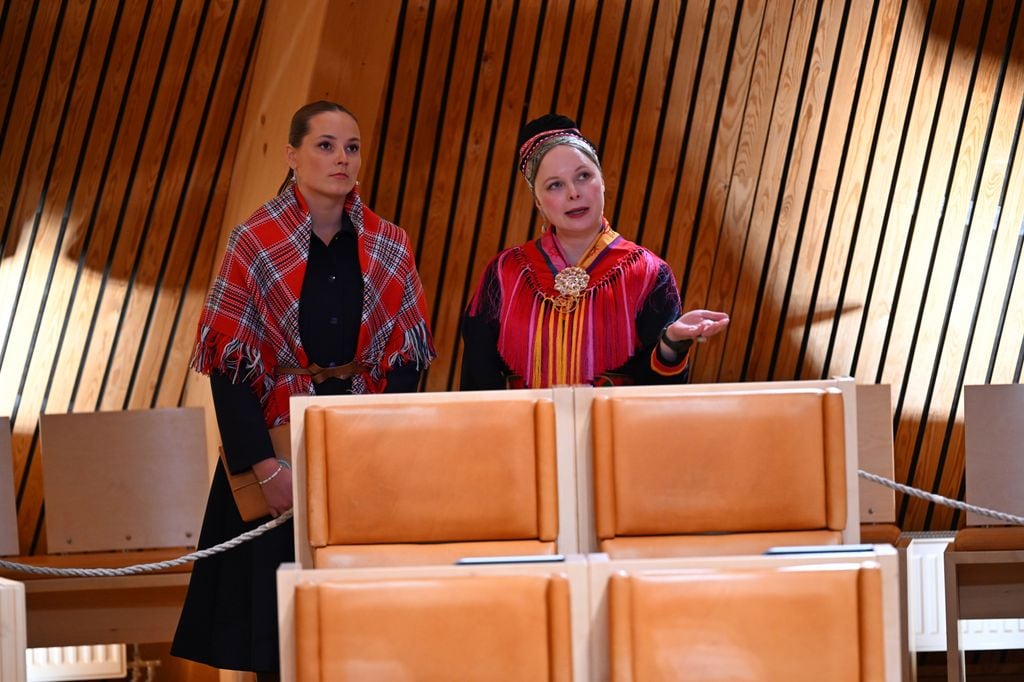 La princesa Ingrid Alexandra, este lunes en el Parlamento Sámi