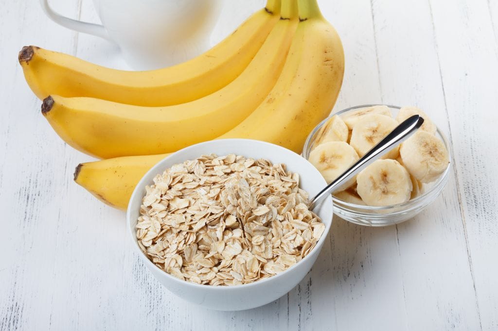 Avena y plátano, ingredientes principales de este bizcocho