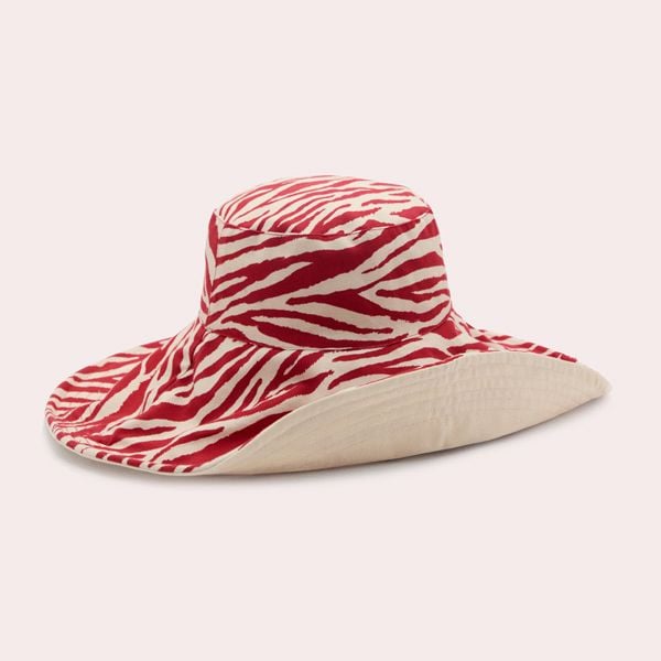 Sombrero bucket cebra reversible