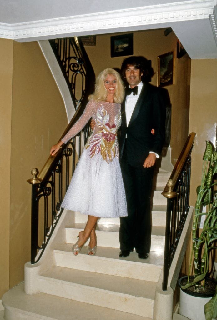 Gunilla Von Bismarck y Luis Ortiz en Madrid en 1981