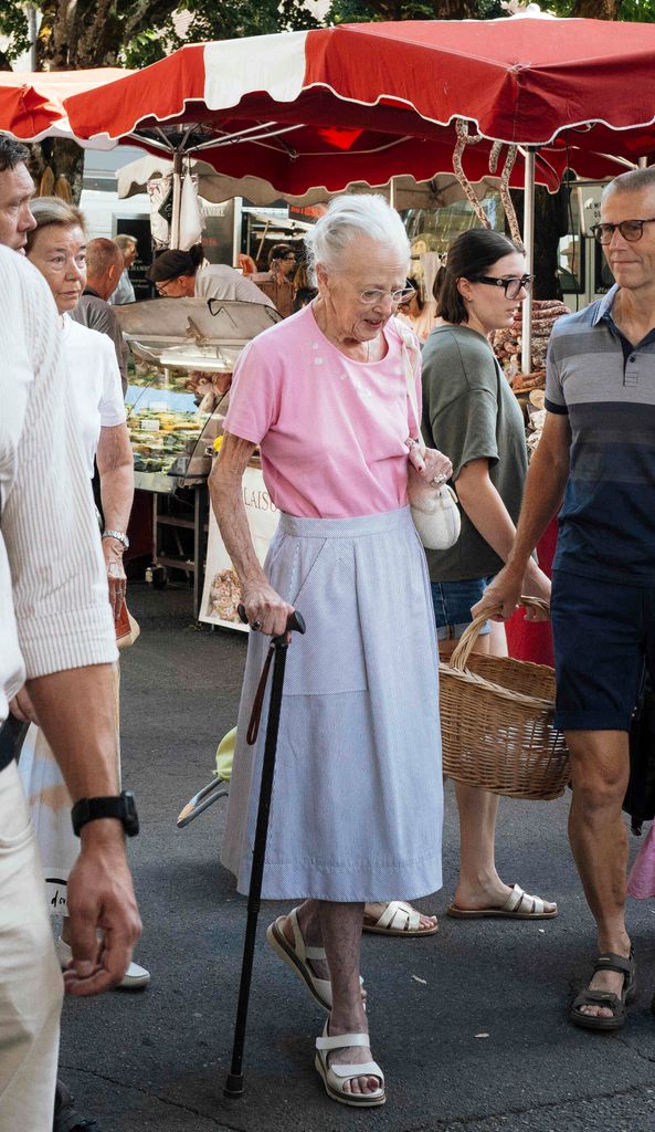 La reina Margarita de Dinamarca en las calles de Francia el pasado agosto