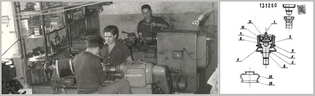 Taller de Antolin en sus inicios en 1950