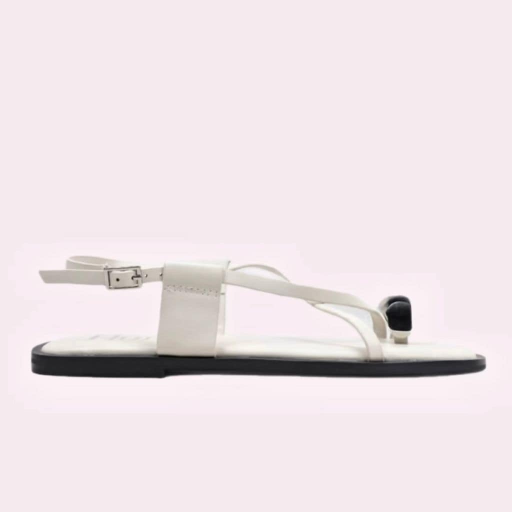 Sandalias planas blancas de Krack