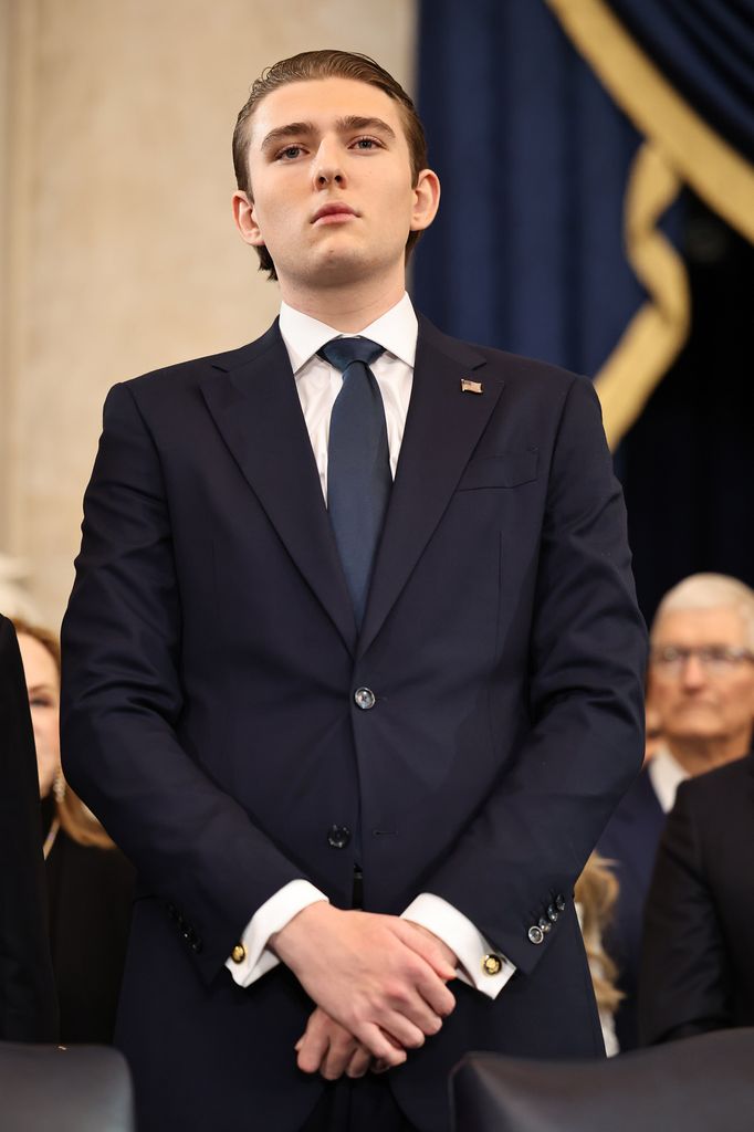Barron Trump, en la toma de posesión de su padre. 