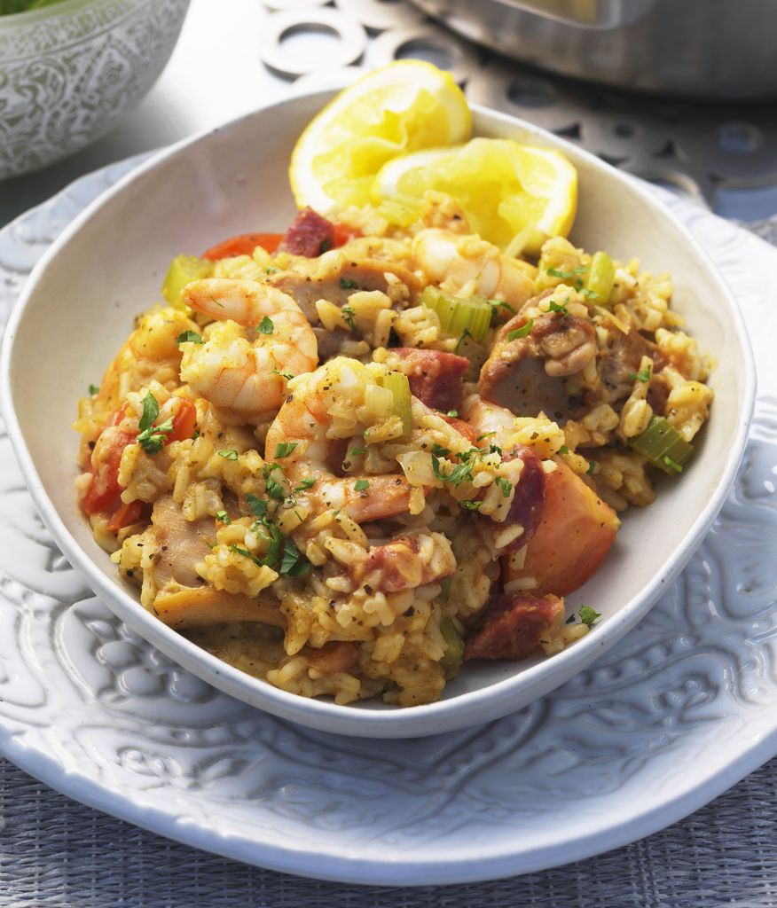 Jambayala, plato típico de Estados Unidos. 