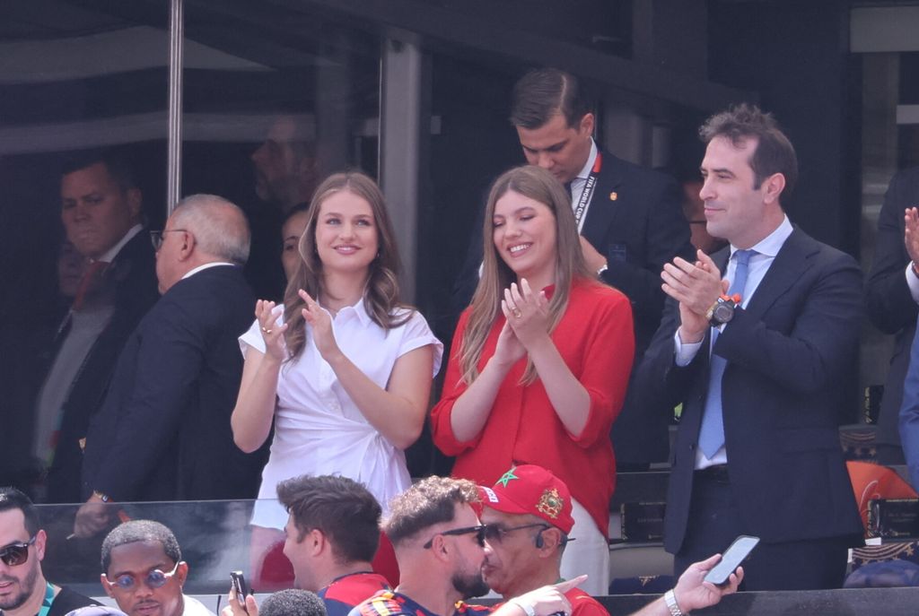 La princesa Leonor y la infanta Sofía, en la final del Mundial 2026