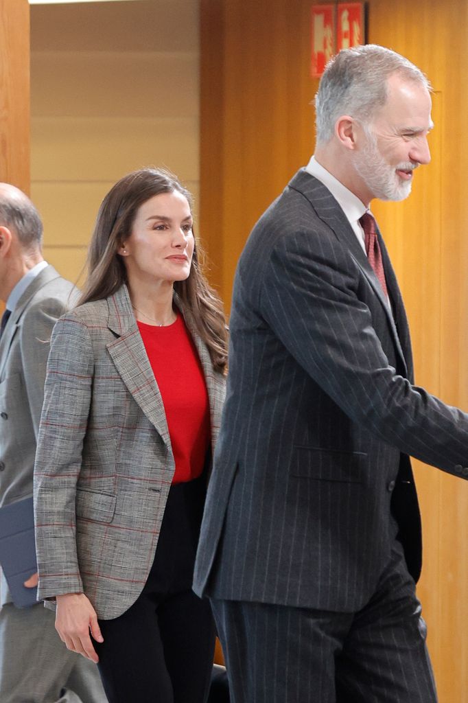 La reina Letizia y el rey Felipe en la reunión del patronato de la Galería de las Colecciones Reales