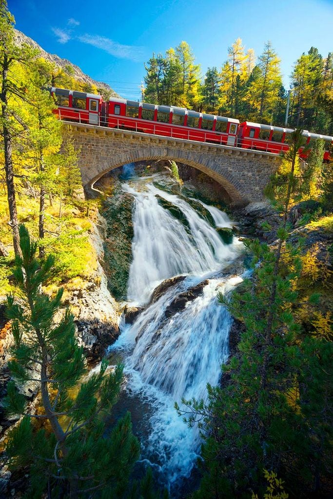 Tren panorámico en Suiza