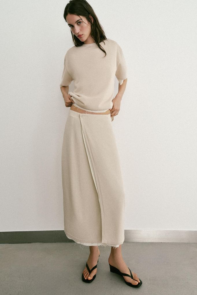 Falda pareo Zara junio 2026