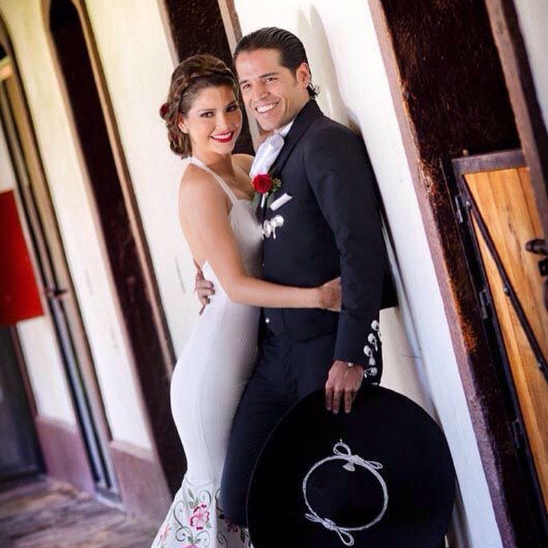 Ana Patricia y Luis Carlos en el día de su boda en México. 
