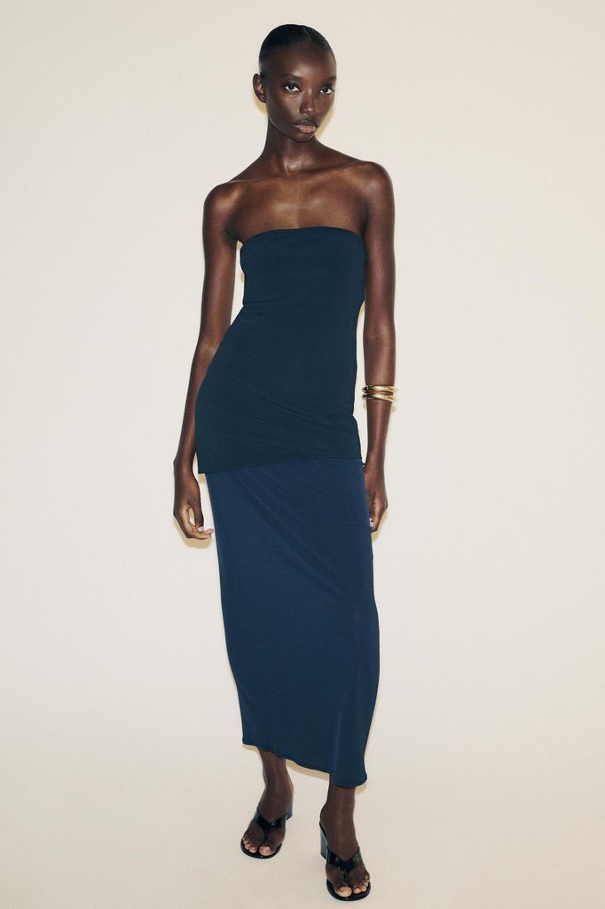 Vestido azul Zara