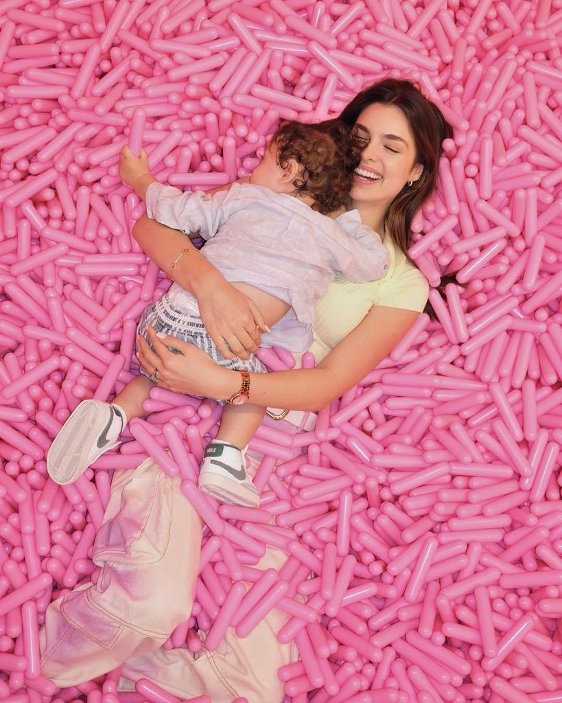 Nadia Ferreira y su bebé, Marquitos