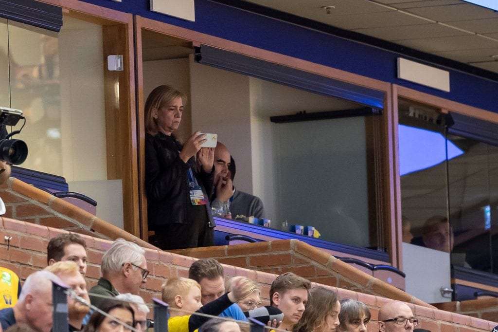 La infanta Cristina en el debut de Pablo Urdangarin con los Hispanos