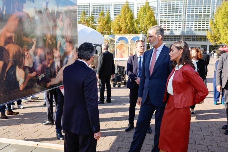 Los reyes Felipe y Letizia en Fráncfort