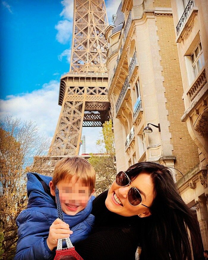 Angelique Boyer y su sobrino