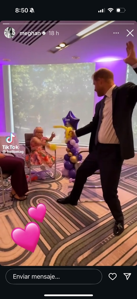 A la distancia, Meghan apoyó a Harry y replicó el adorable video que se ha hecho viral en los WellChild Awards.