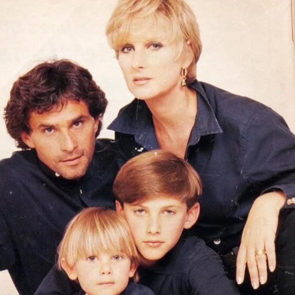 Sebastián Zurita y su familia