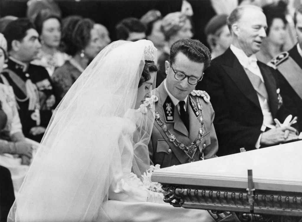 Fabiola y Balduino, el día de su boda, el 15 de diciembre de 1960