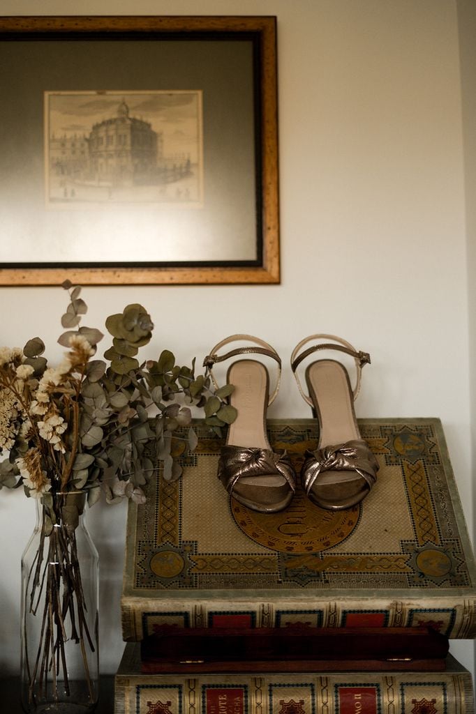 Sandalias de novia metalizadas