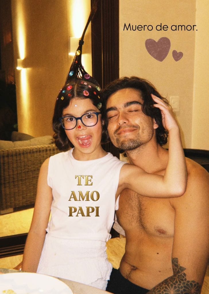 Sergio Mayer Mori y Mila en Uruguay pasando Navidad.