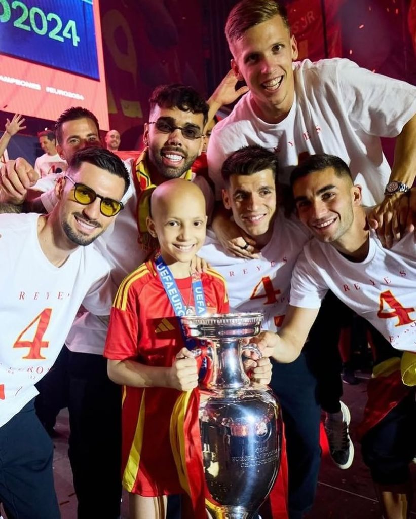 María Caamaño fue una de las protagonistas de la fiesta de la selección tras ganar la Eurocopa 2024