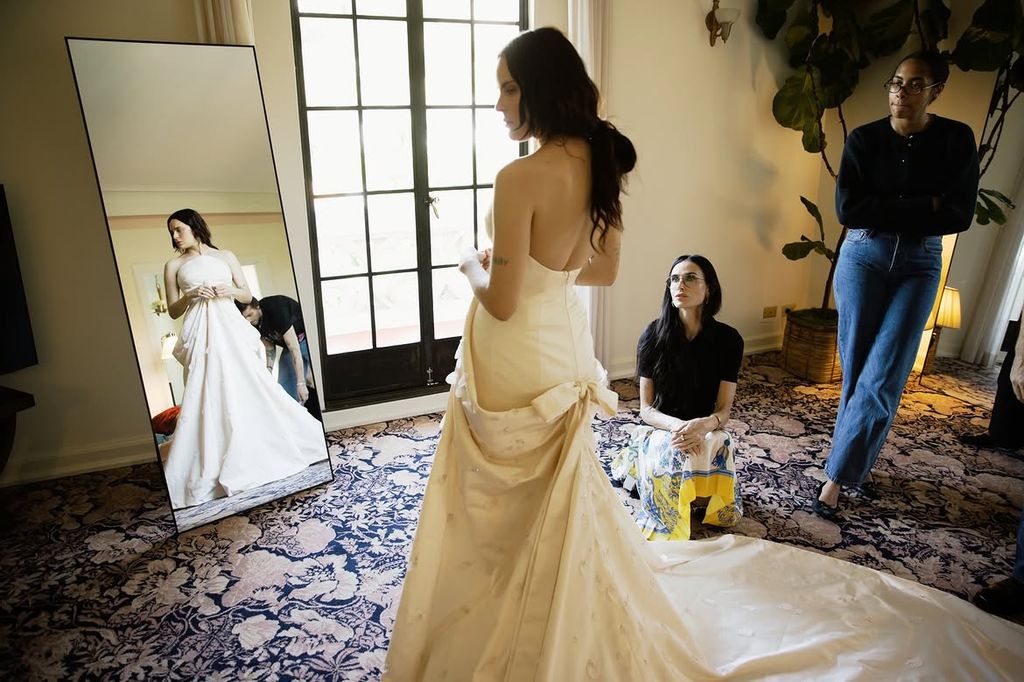 Tallulah acudió a la última prueba de su vestido de novia una semana antes de la boda